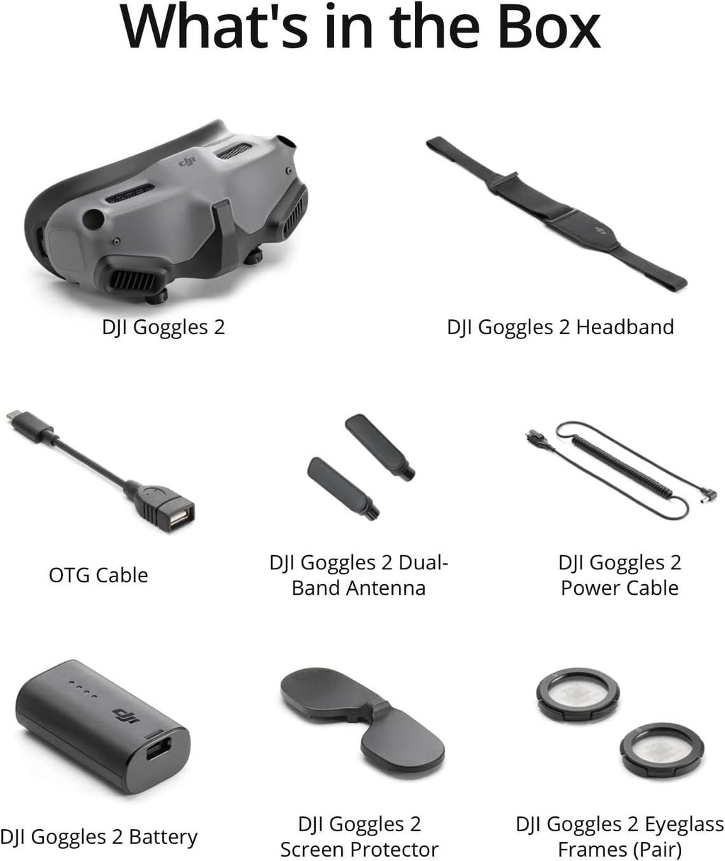 DJI Goggles 2 – Lightweight and Comfortable Immersive Flight Goggles with Stunning Micro-OLED Screens