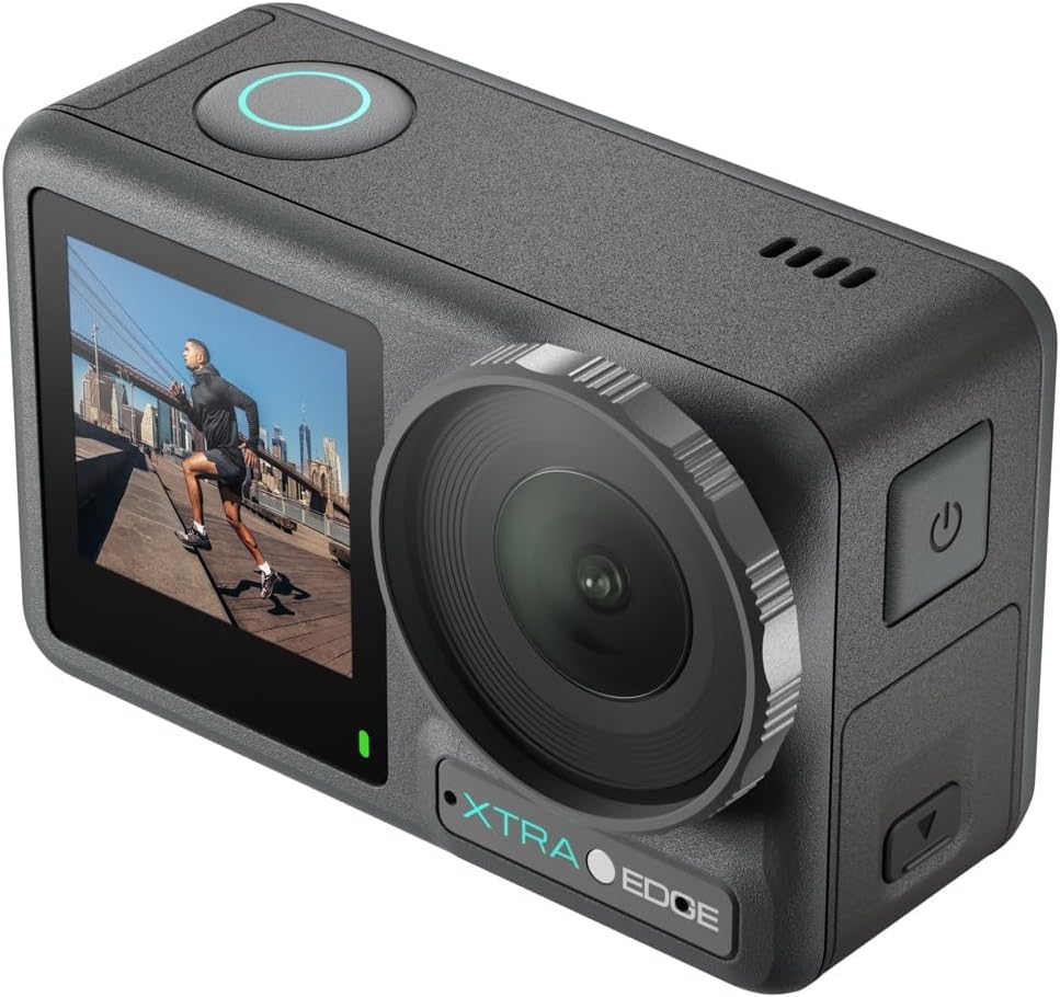 Action Camera 4K Waterproof to 52 ft with Hyper Stabilization & 3‑Hour Battery