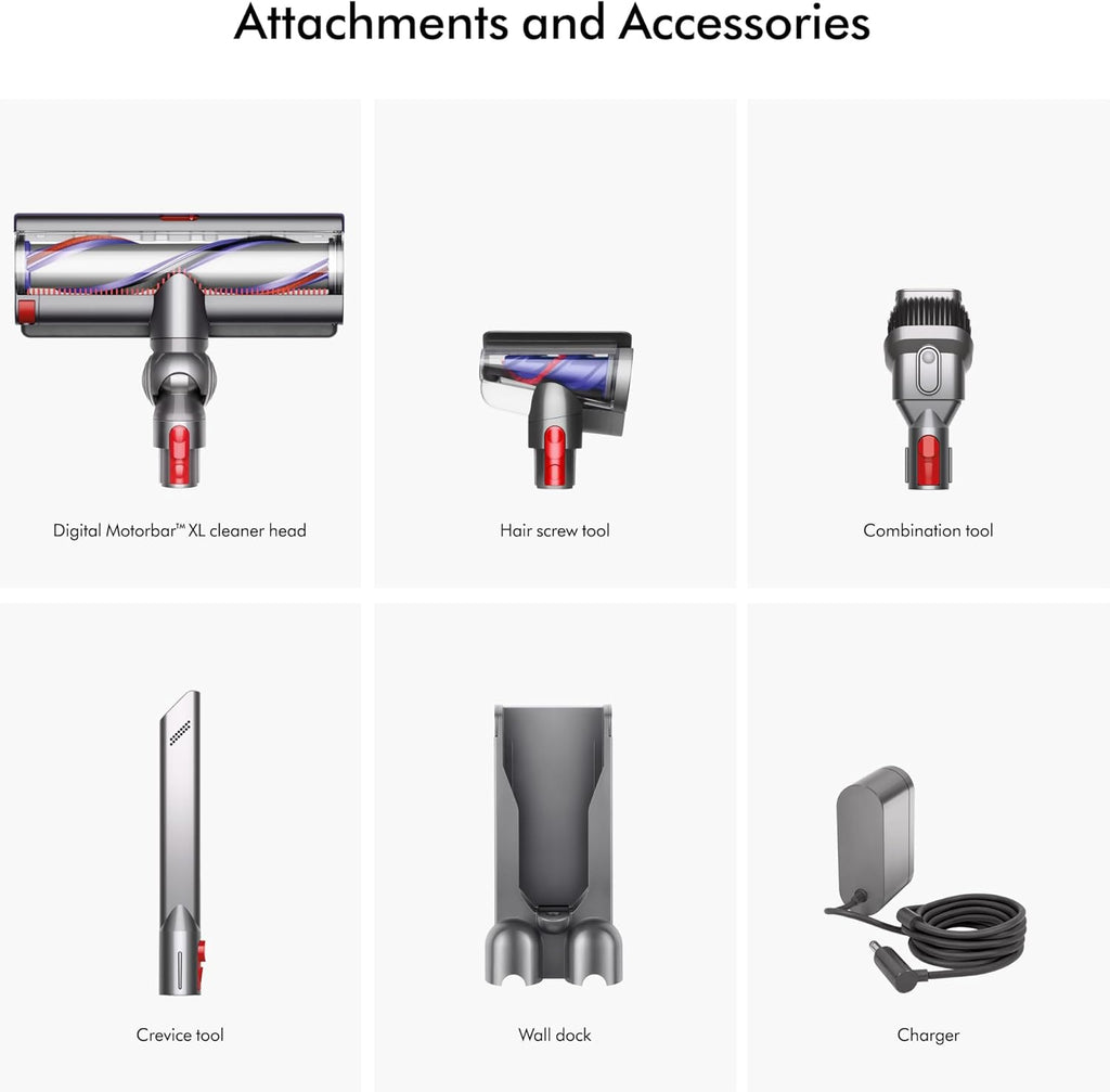 Dyson SV29 Outsize Cordless Vacuum Cleaner | Nickel/ReD