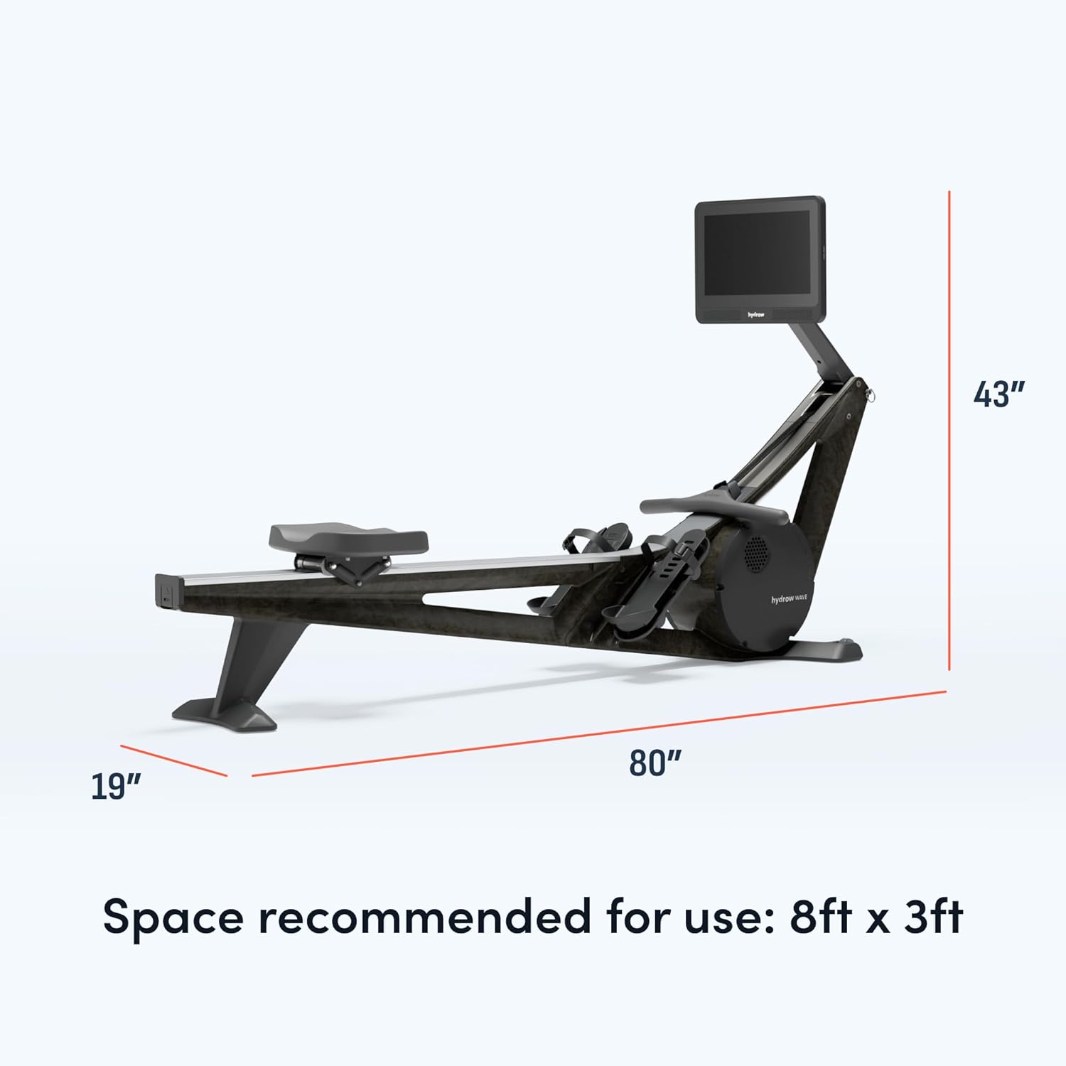 Hydrow Wave Rowing Machine with 16″ HD Touchscreen, Speakers, Foldable, Home Workouts