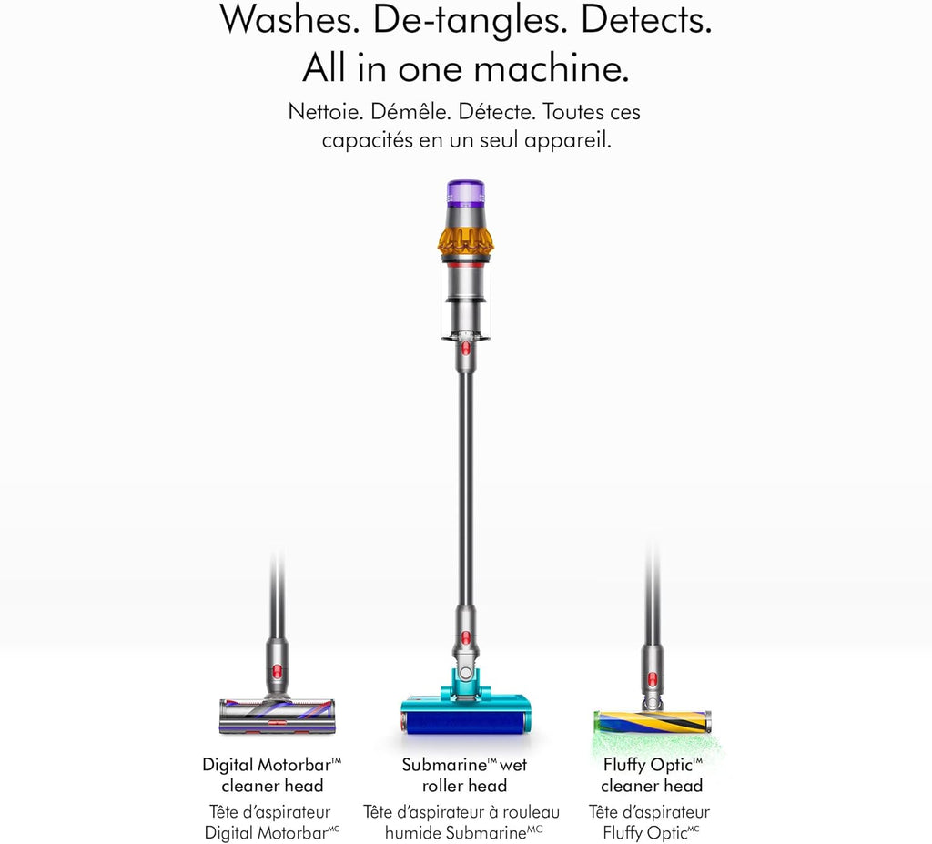 Dyson V15 Detect Plus Cordless Vacuum, Illumination Reveals dust, 240AW