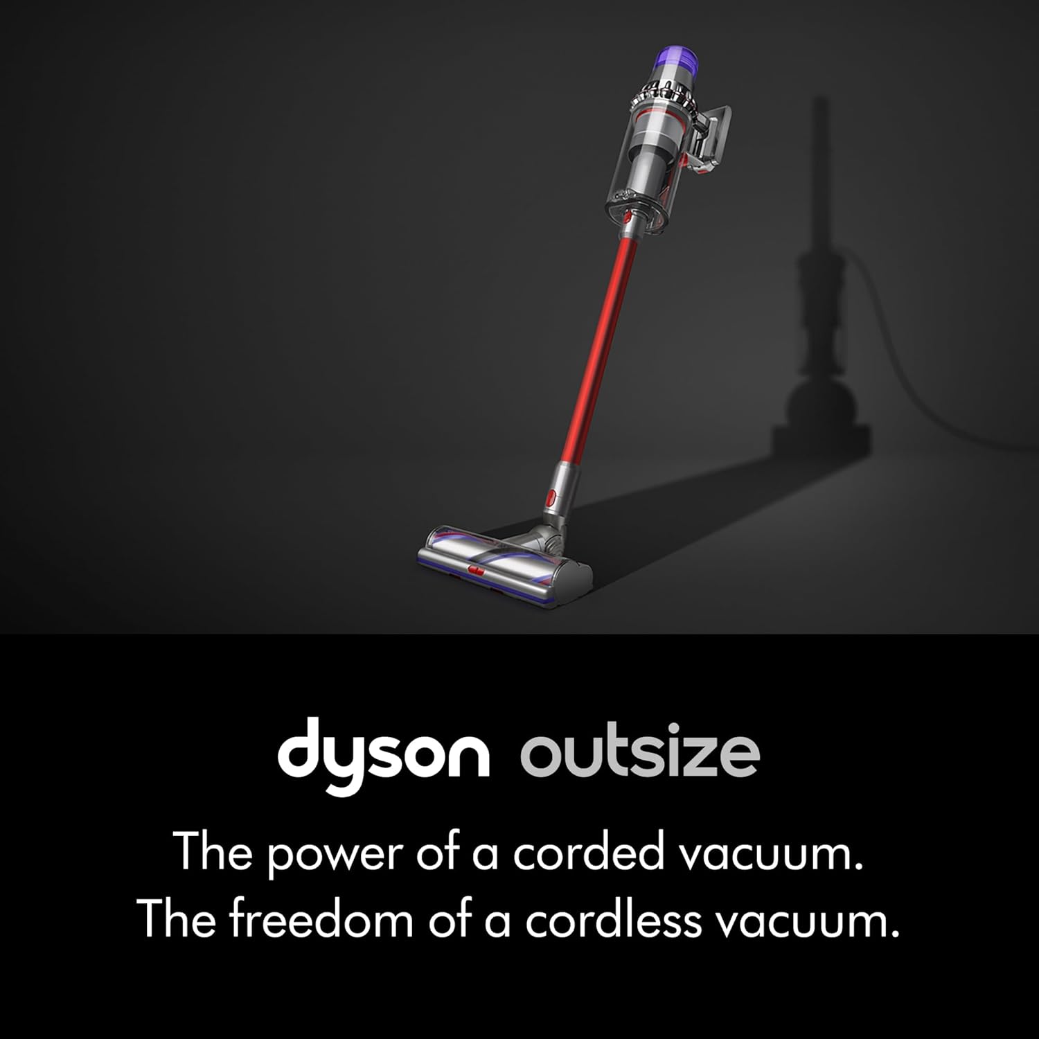 Dyson SV29 Outsize Cordless Vacuum Cleaner | Nickel/ReD