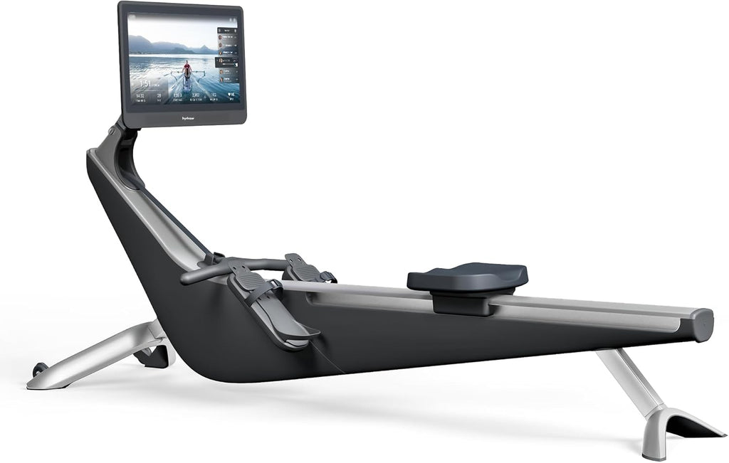 Hydrow Origin Rowing Machine with 22″ HD Rotating Screen, Upright Storage
