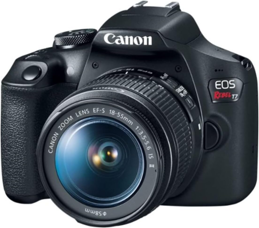 Canon EOS Rebel T7 DSLR Camera with 18-55mm Lens, 24.1MP Sensor & Built-In Wi‑Fi