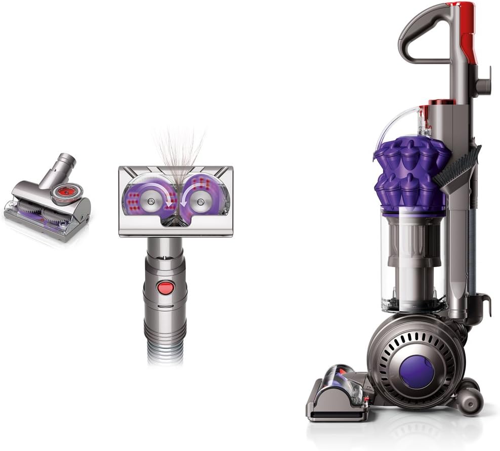 Dyson DC50 Animal Compact Upright Vacuum Cleaner, Iron/Purple – Corded