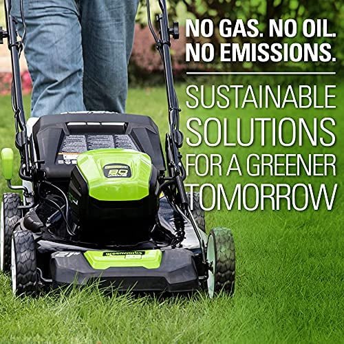 Greenworks Pro 80V 21-Inch Brushless Self-Propelled Lawn Mower, 4Ah Battery Included MO80L410