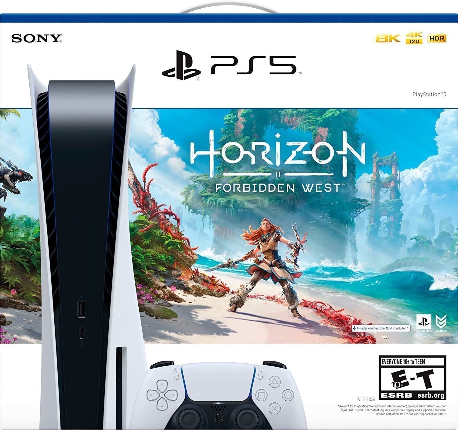PlayStation 5 PS5 Blu-ray Horizon Forbidden West Console Bundle