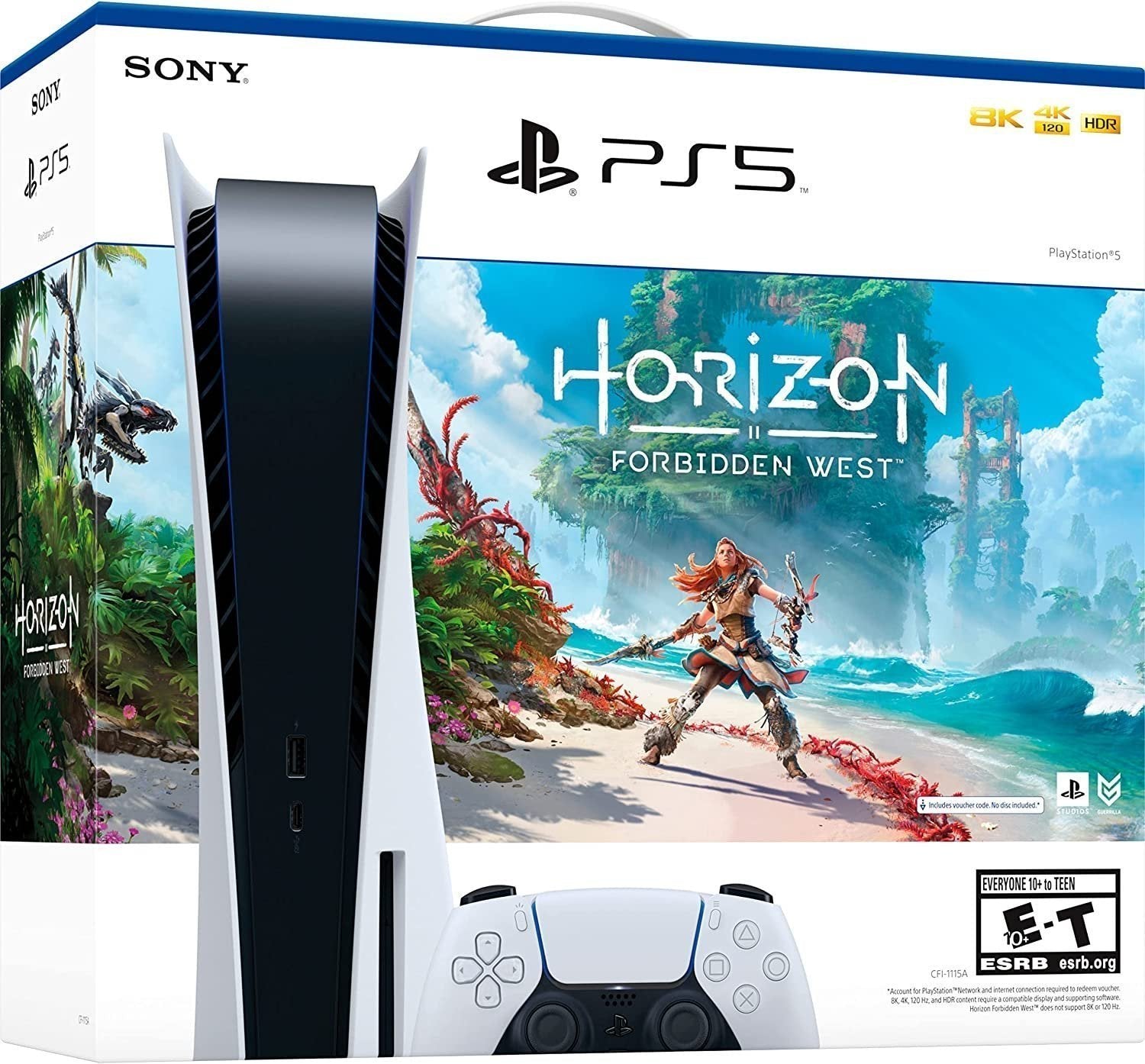 PlayStation 5 PS5 Blu-ray Horizon Forbidden West Console Bundle