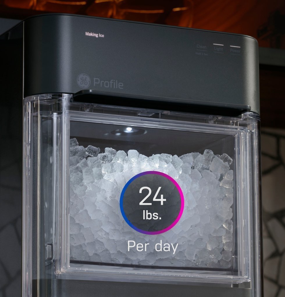 GE Profile – Opal 2.0 24 lb. Portable Ice maker with Nugget Ice Production and Built-in WiFi – Stainless Steel