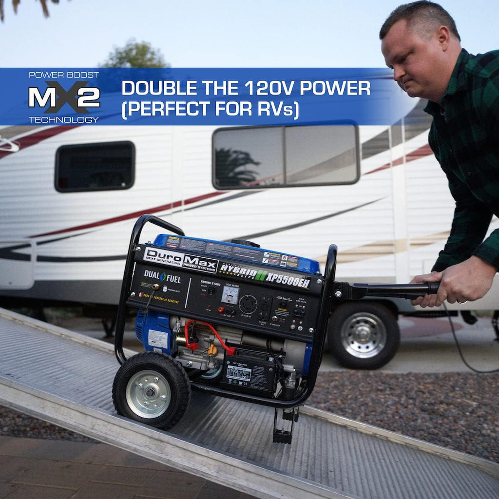 DuroMax XP13000EH 13,000-Watt Dual Fuel Portable Generator – Gas & Propane, Electric Start