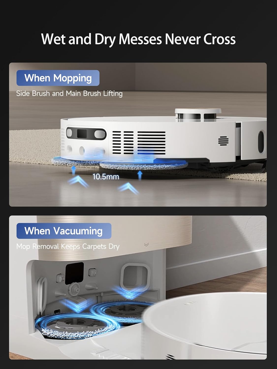 Dreame X40 Ultra Robot Vacuum with 12,000Pa Suction, Liftable Mop, Self-Cleaning & Auto-Empty