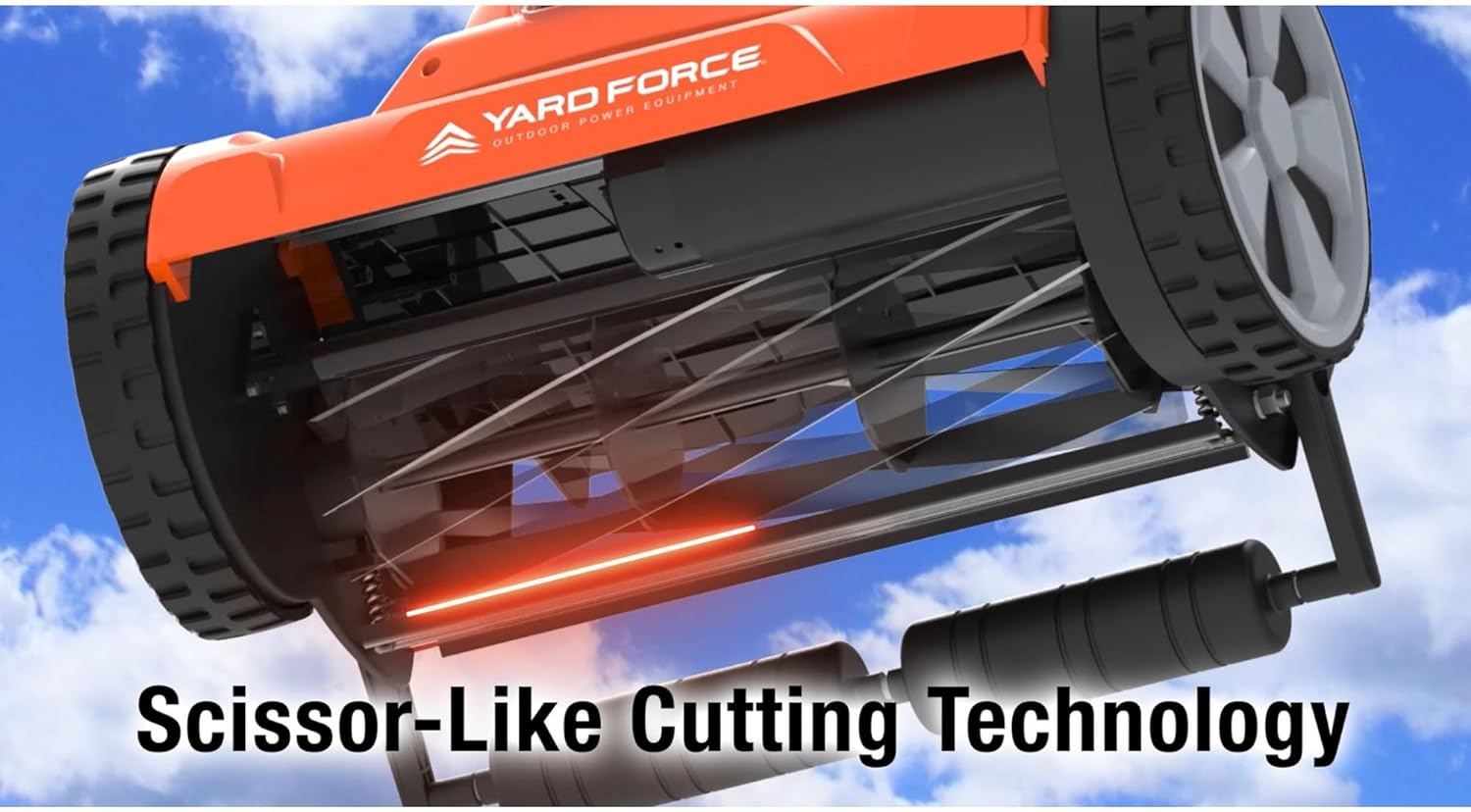 Yard Force YF20vRX Cordless Reel Mower 20V Lithium-Ion 15″ Cutting Width New
