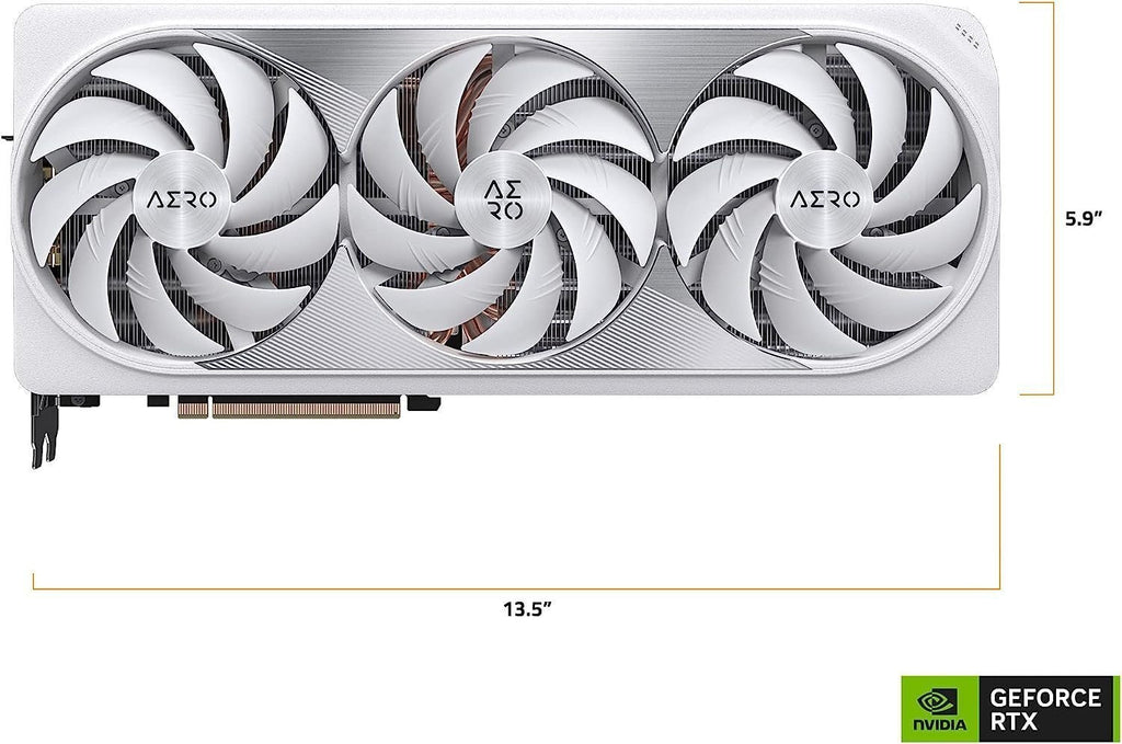 Gigabyte GeForce RTX 4080 16GB AERO OC Graphics Card, 3X WINDFORCE Fans, 16GB 256-bit GDDR6X, GV-N4080AERO OC-16GD Video Card