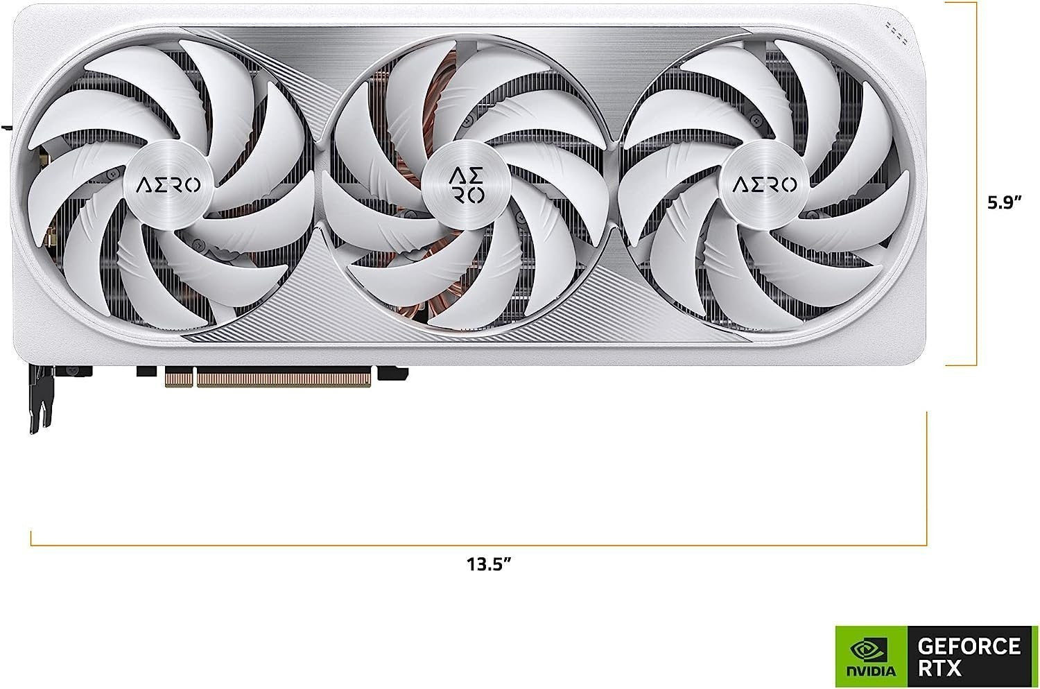 Gigabyte GeForce RTX 4080 16GB AERO OC Graphics Card, 3X WINDFORCE Fans, 16GB 256-bit GDDR6X, GV-N4080AERO OC-16GD Video Card