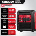 PowerSmart 4400-Watt Portable Inverter Generator, Gas Powered, CO-Sensor, Lightweight