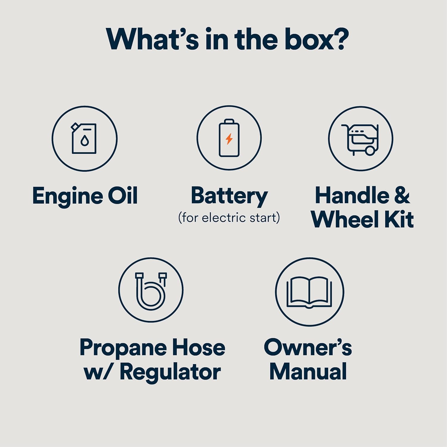 Generac 8,125 Starting Watt Portable Gas Generator – Includes Extension Cord