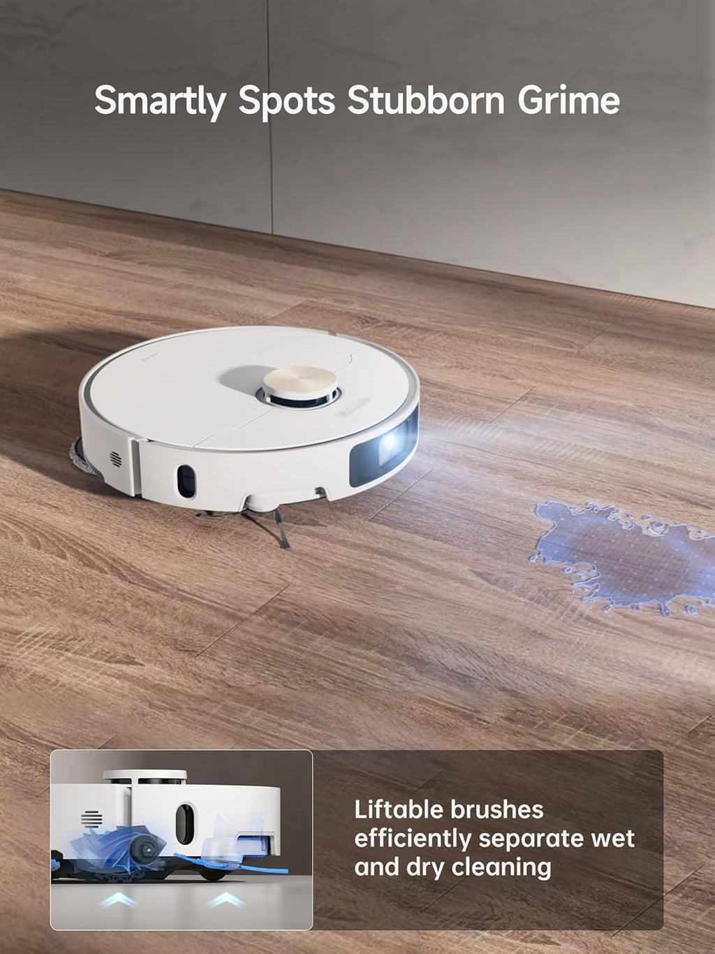 Dreame X40 Ultra Robot Vacuum with 12,000Pa Suction, Liftable Mop, Self-Cleaning & Auto-Empty