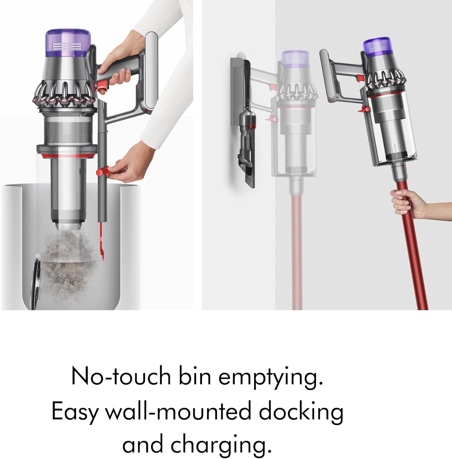Dyson SV29 Outsize Cordless Vacuum Cleaner | Nickel/ReD