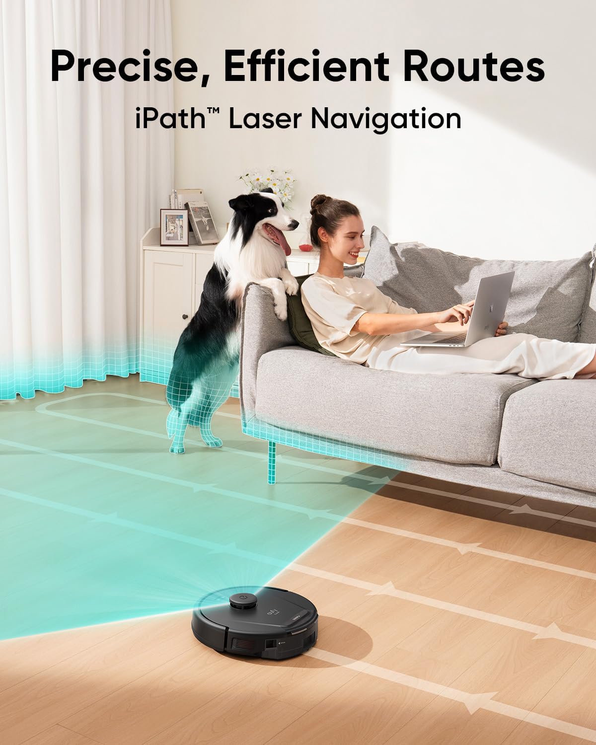 Eufy L60 Robot Vacuum with Self-Empty Station, 5000Pa Suction, Hair & Dust Removal