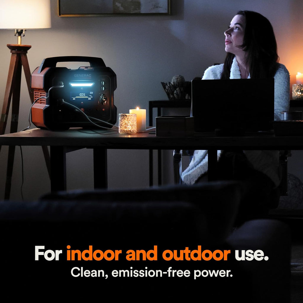 Generac 2106Wh Portable Power Station with Lithium-Ion Battery – Clean, Emission