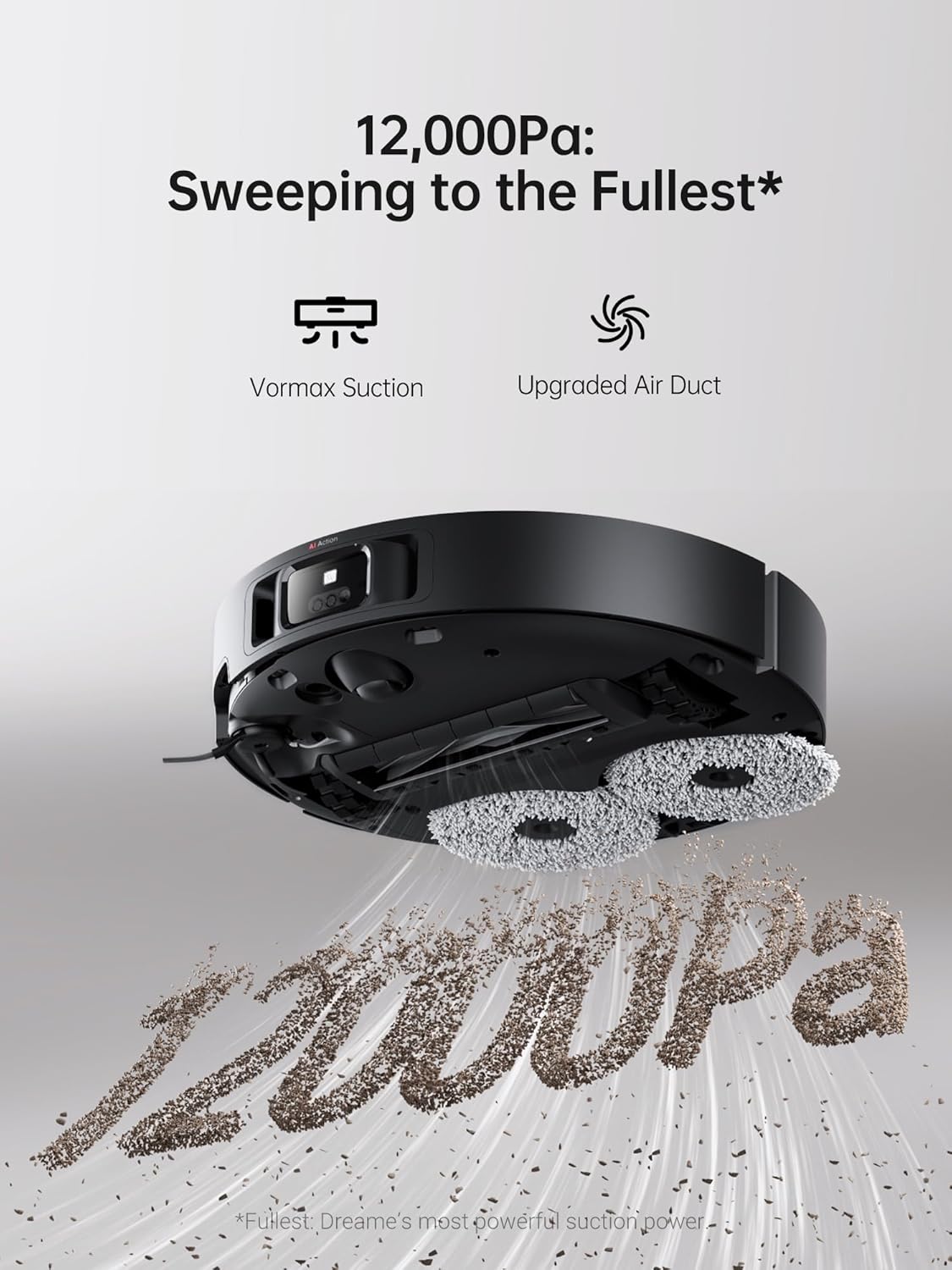 Dreame X40 Ultra Robot Vacuum with 12,000Pa Suction, Liftable Mop, Self-Cleaning & Auto-Empty