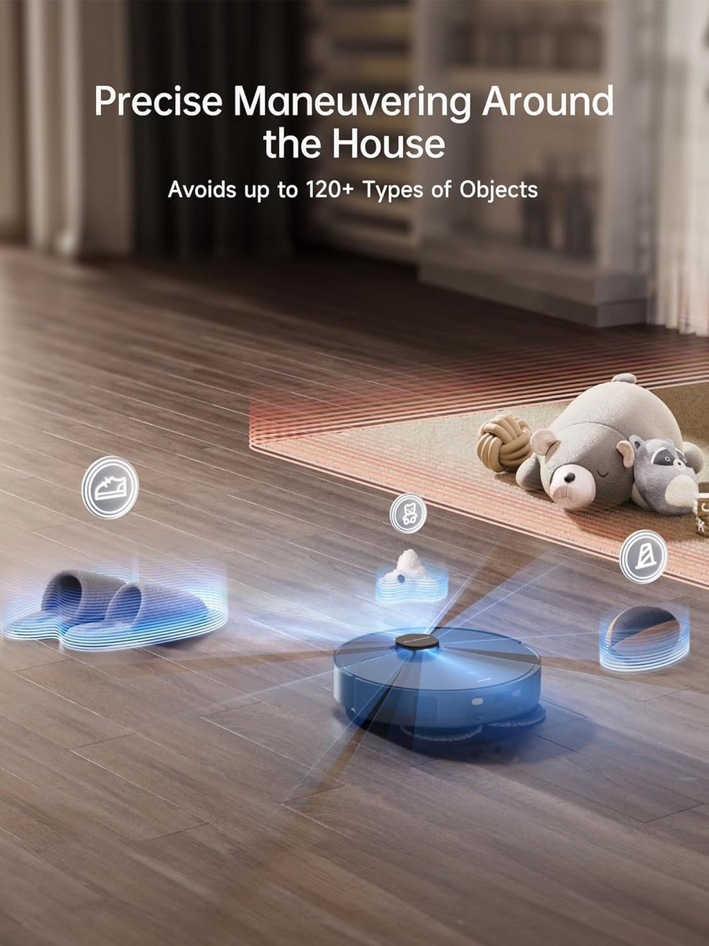 Dreame X40 Ultra Robot Vacuum with 12,000Pa Suction, Liftable Mop, Self-Cleaning & Auto-Empty