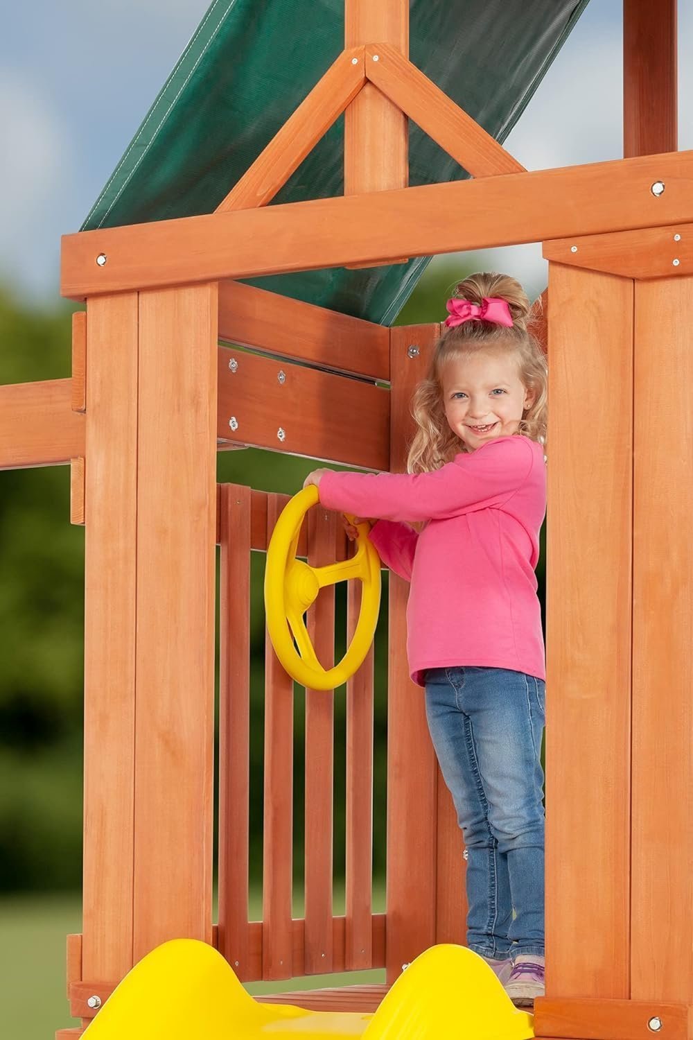 Creative Cedar Designs Cedar Cottage Wooden Swing Set