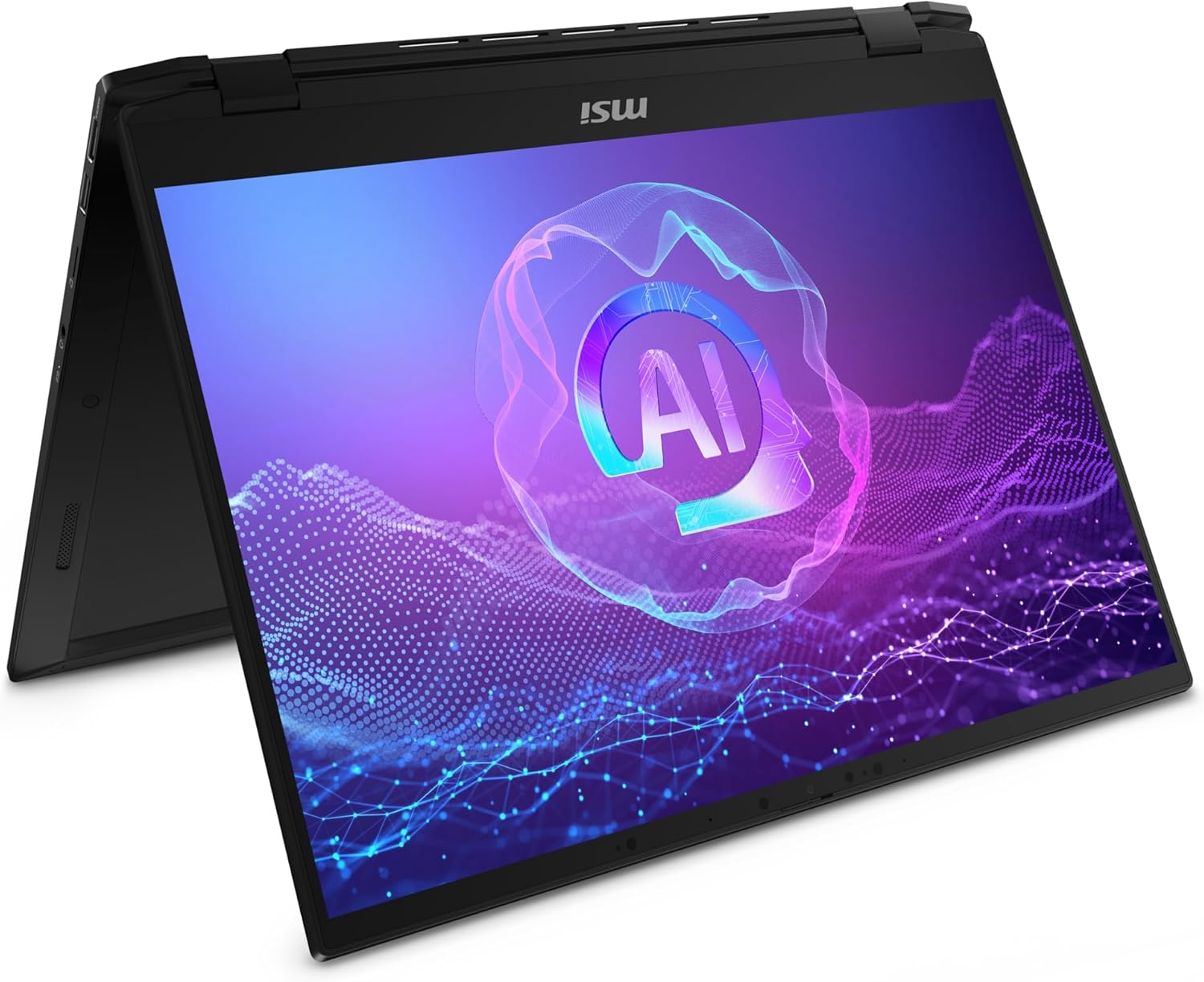 MSI Summit A16 AI 16” QHD+ 165Hz 2-in-1 Touchscreen Laptop AMD Ryzen AI 9-365, Radeon Graphics, 32GB LPDDR5x, 1TB NVMe SSD, 360 Flip