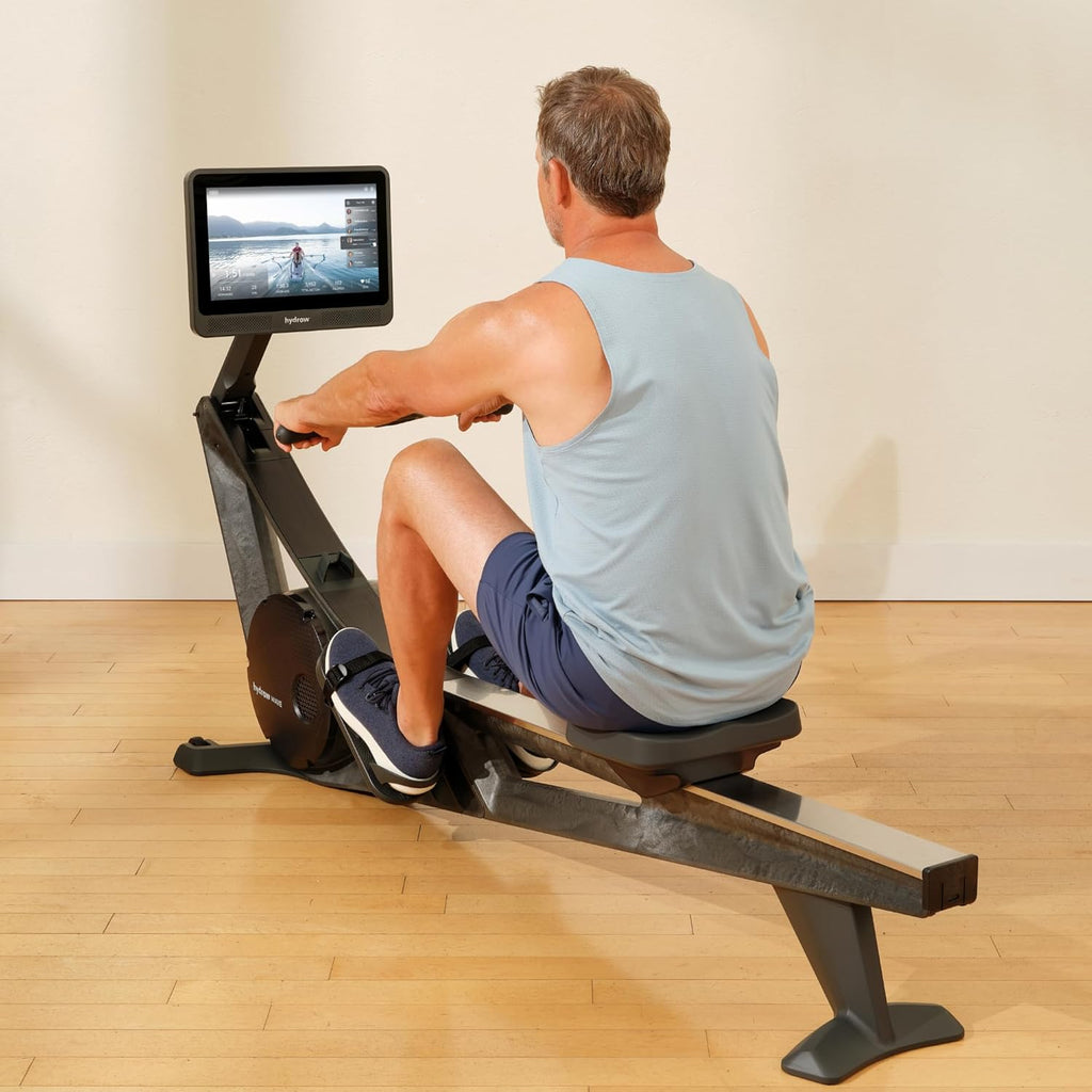 Hydrow Wave Rowing Machine with 16″ HD Touchscreen, Speakers, Foldable, Home Workouts