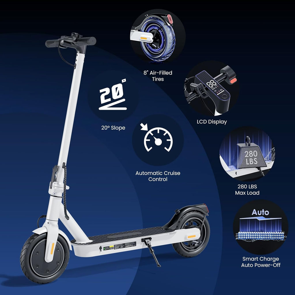 Electric Scooter for Kids & Teens, 500–1000W, 18–25 MPH, 21–28 Mile Range