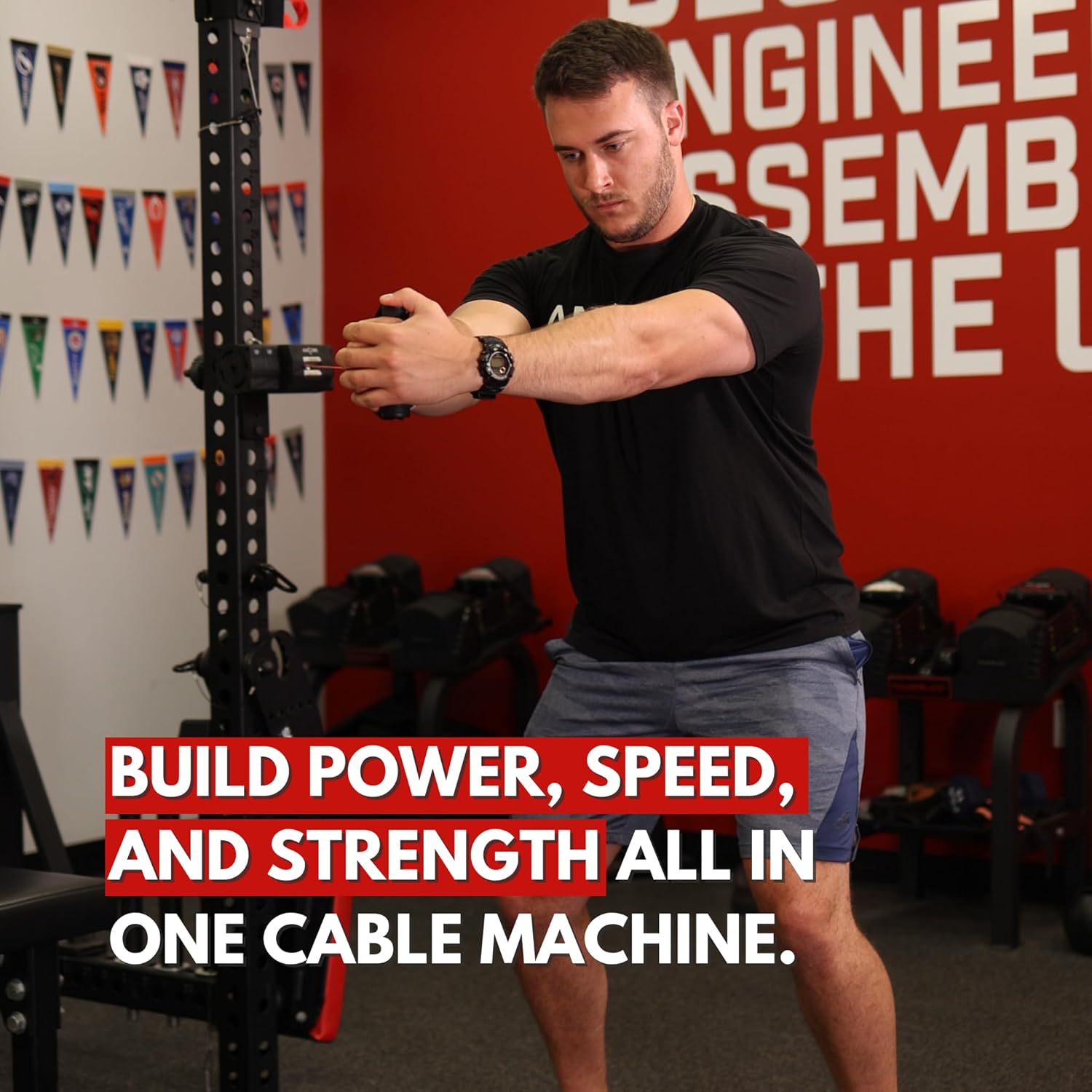 Ancore Pro Home Gym Cable Machine, Portable Full-Body Workout, Mount for Squat Rack or Pole