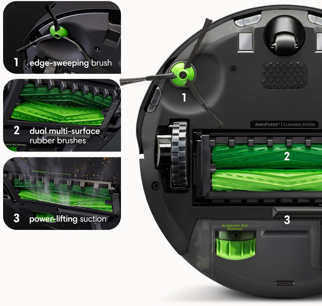 iRobot Roomba j9+ Self-Emptying Robot Vacuum, Powerful Suction, Pet-Friendly, Smart Mapping
