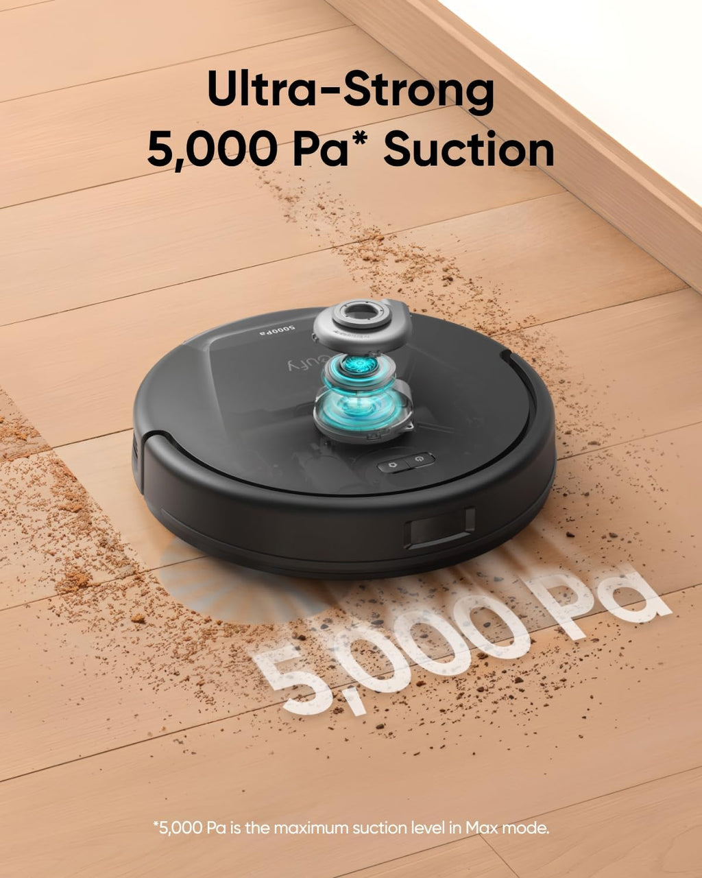 Eufy L60 Robot Vacuum with Self-Empty Station, 5000Pa Suction, Hair & Dust Removal