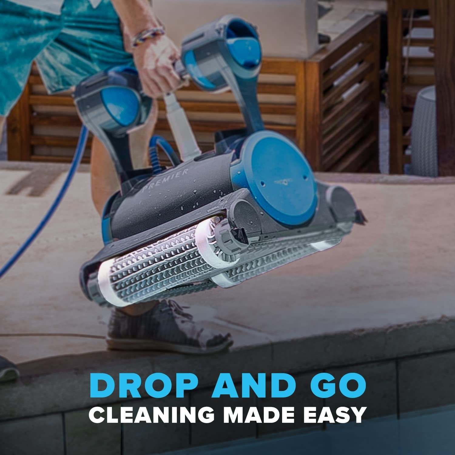 Dolphin Premier 2024 Robotic Pool Cleaner for In-Ground Pools up to 50 ft