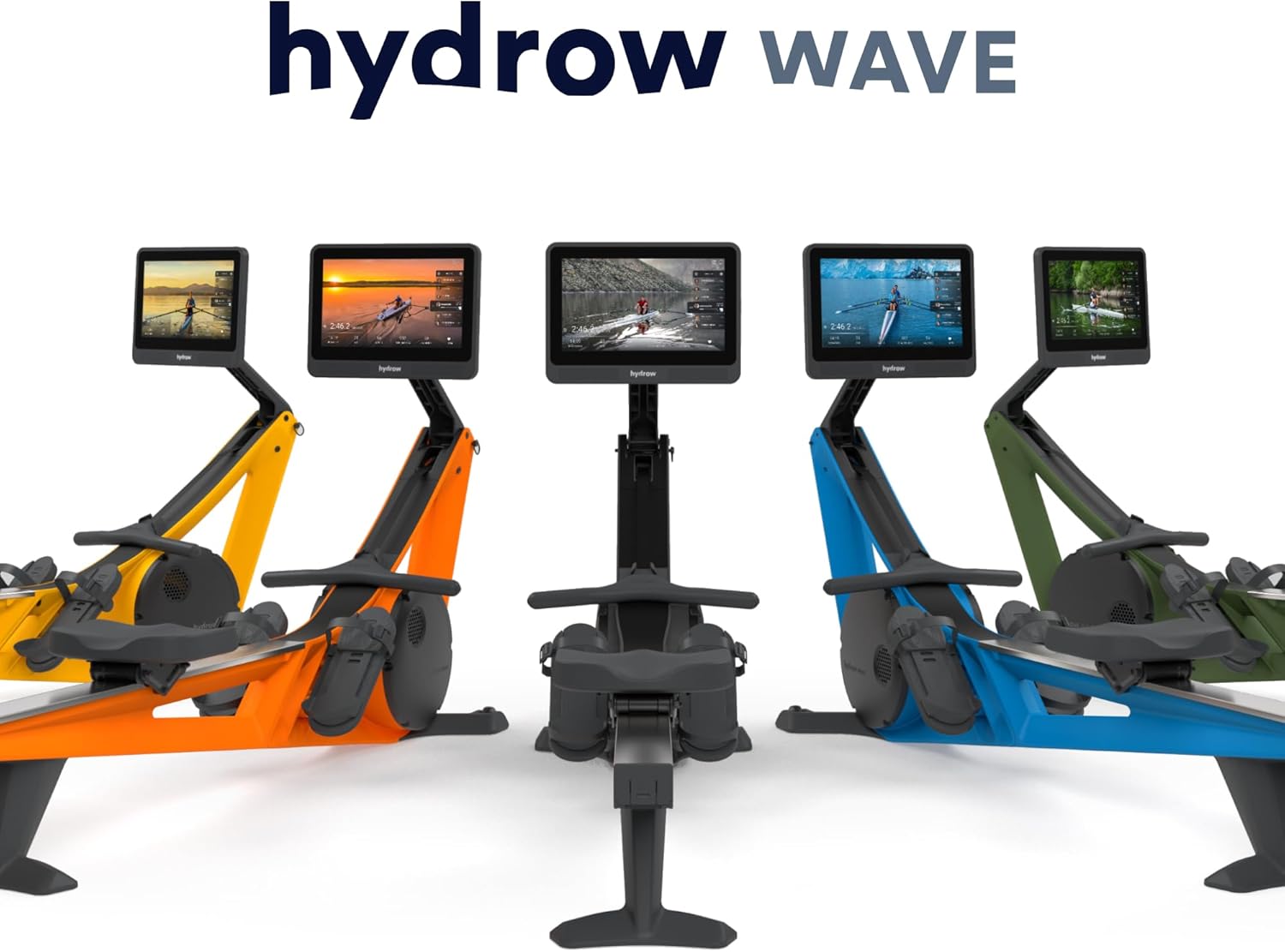 Hydrow Wave Rowing Machine with 16″ HD Touchscreen, Speakers, Foldable, Home Workouts