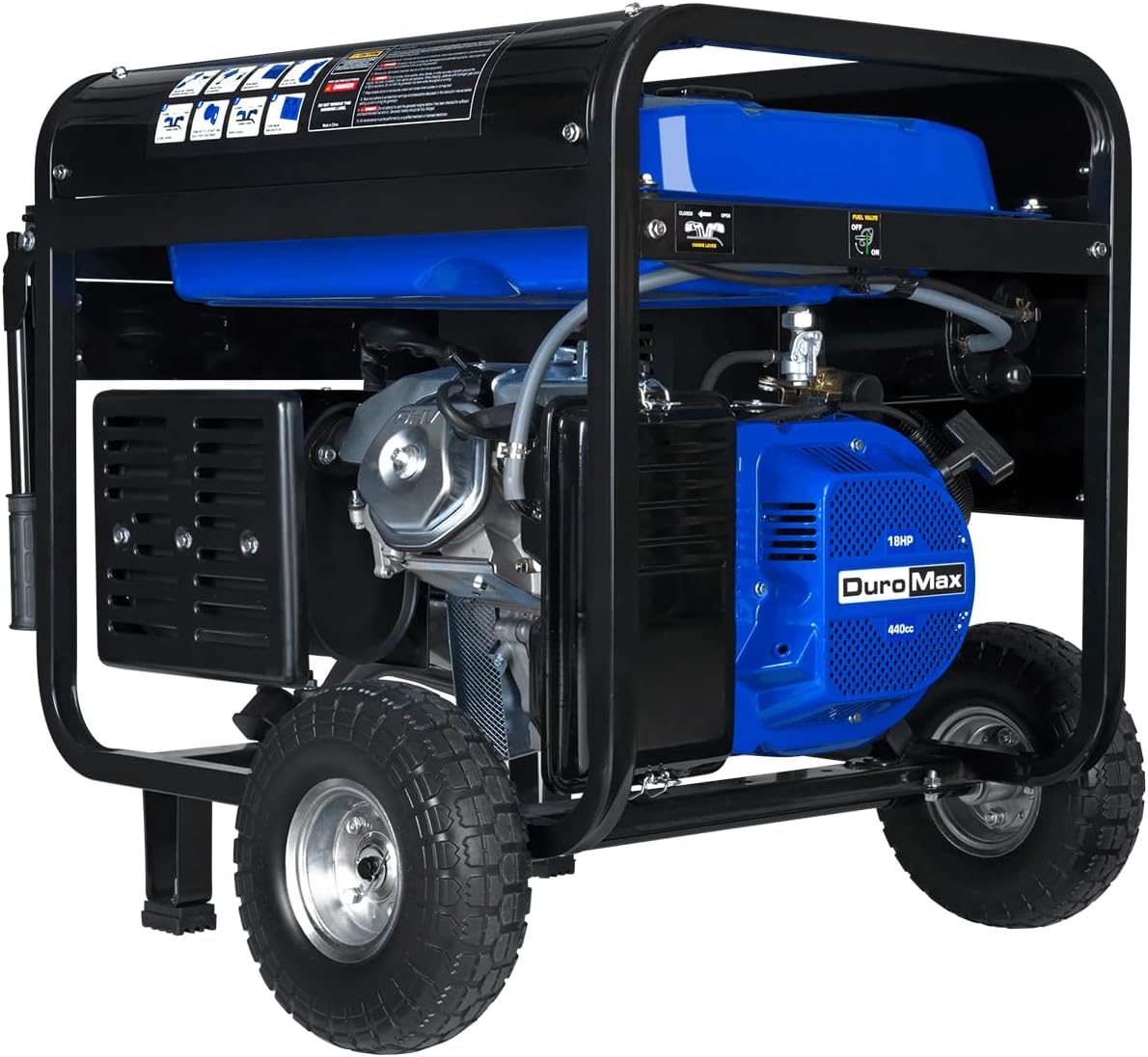 DuroMax XP13000EH 13,000-Watt Dual Fuel Portable Generator – Gas & Propane, Electric Start