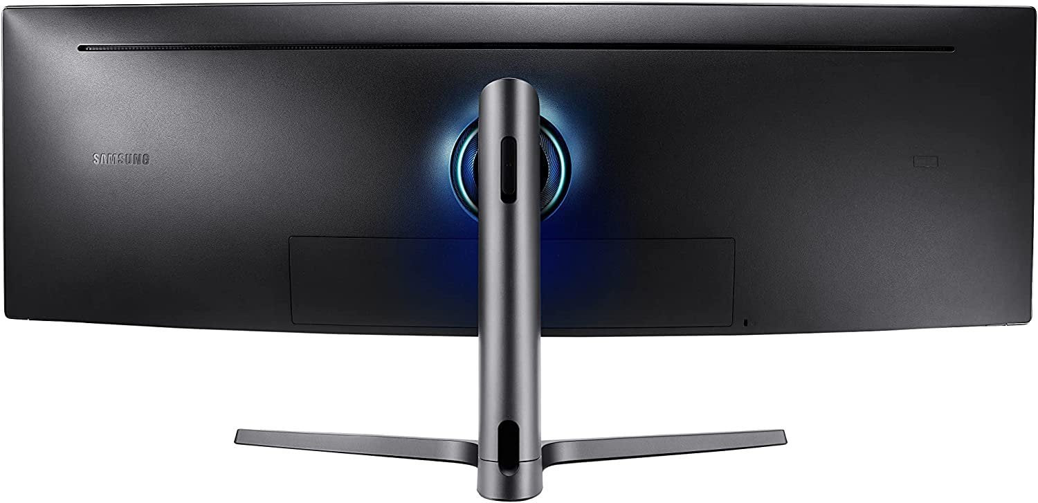 SAMSUNG 49” Odyssey G9 Gaming Monitor, 1000R Curved Screen, QLED, Dual QHD Display, 240Hz, NVIDIA G-SYNC and FreeSync Premium Pro, LC49G95TSSNXZA, Black