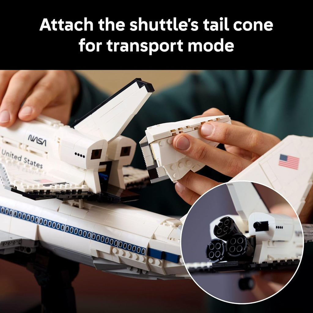 LEGO Icons Shuttle Carrier Aircraft Building Set Spaceship & Airplane Model Kit