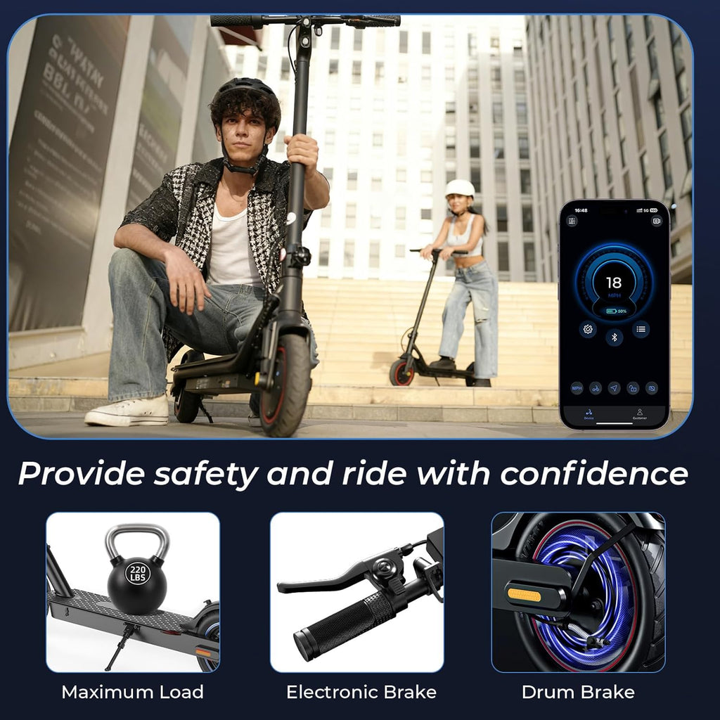 Electric Scooter for Kids & Teens, 500–1000W, 18–25 MPH, 21–28 Mile Range
