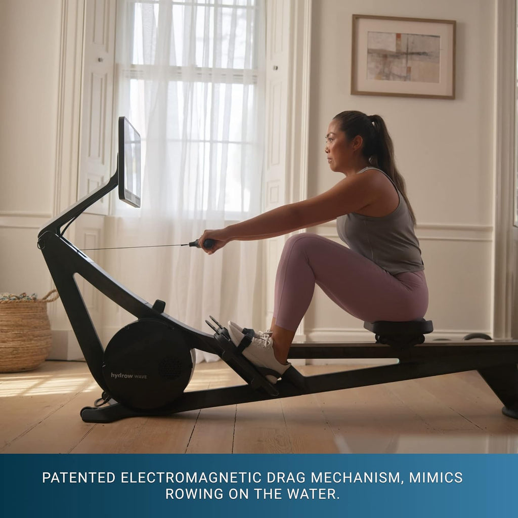Hydrow Wave Rowing Machine with 16″ HD Touchscreen, Speakers, Foldable, Home Workouts