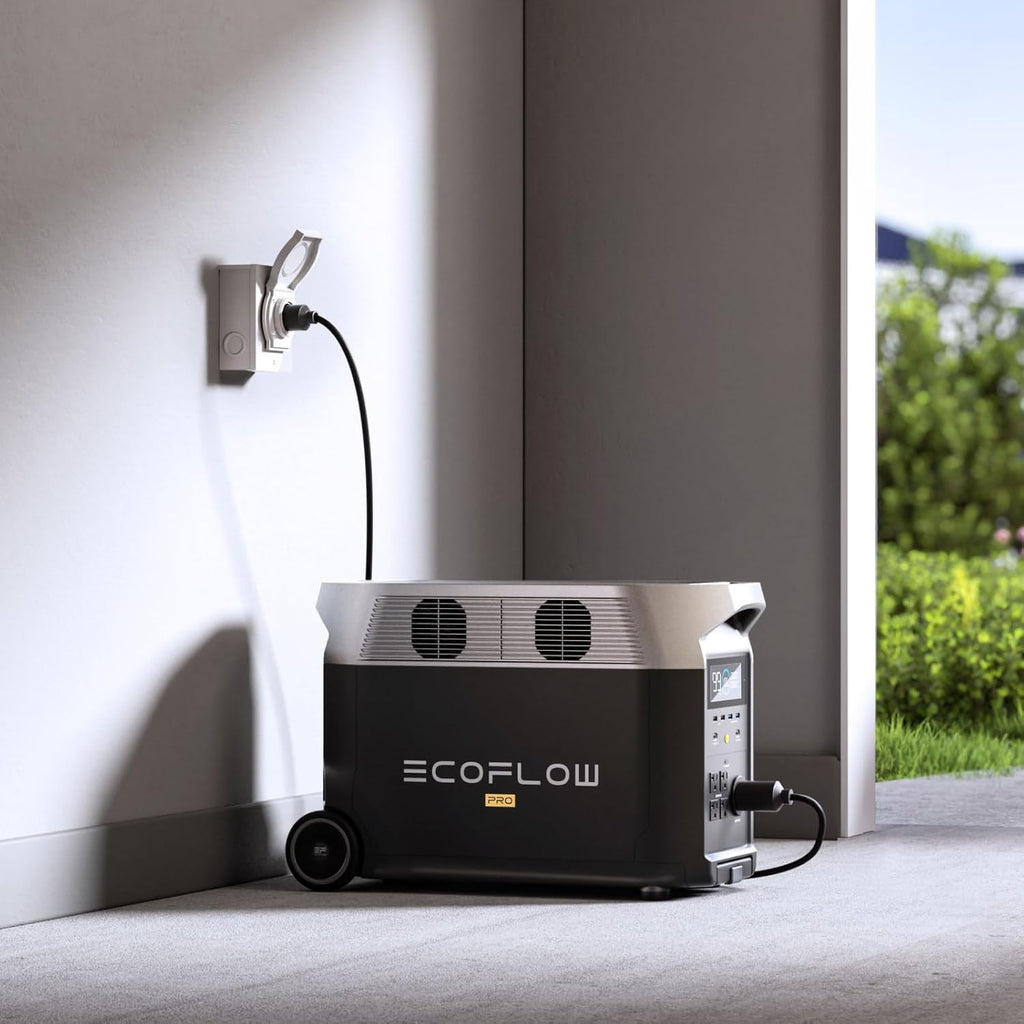 EF ECOFLOW Portable Power Station 3600Wh DELTA Pro, 120V AC Outlets x 5, 3600W, 2.7H Fast Charge, Lifepo4 Power Station