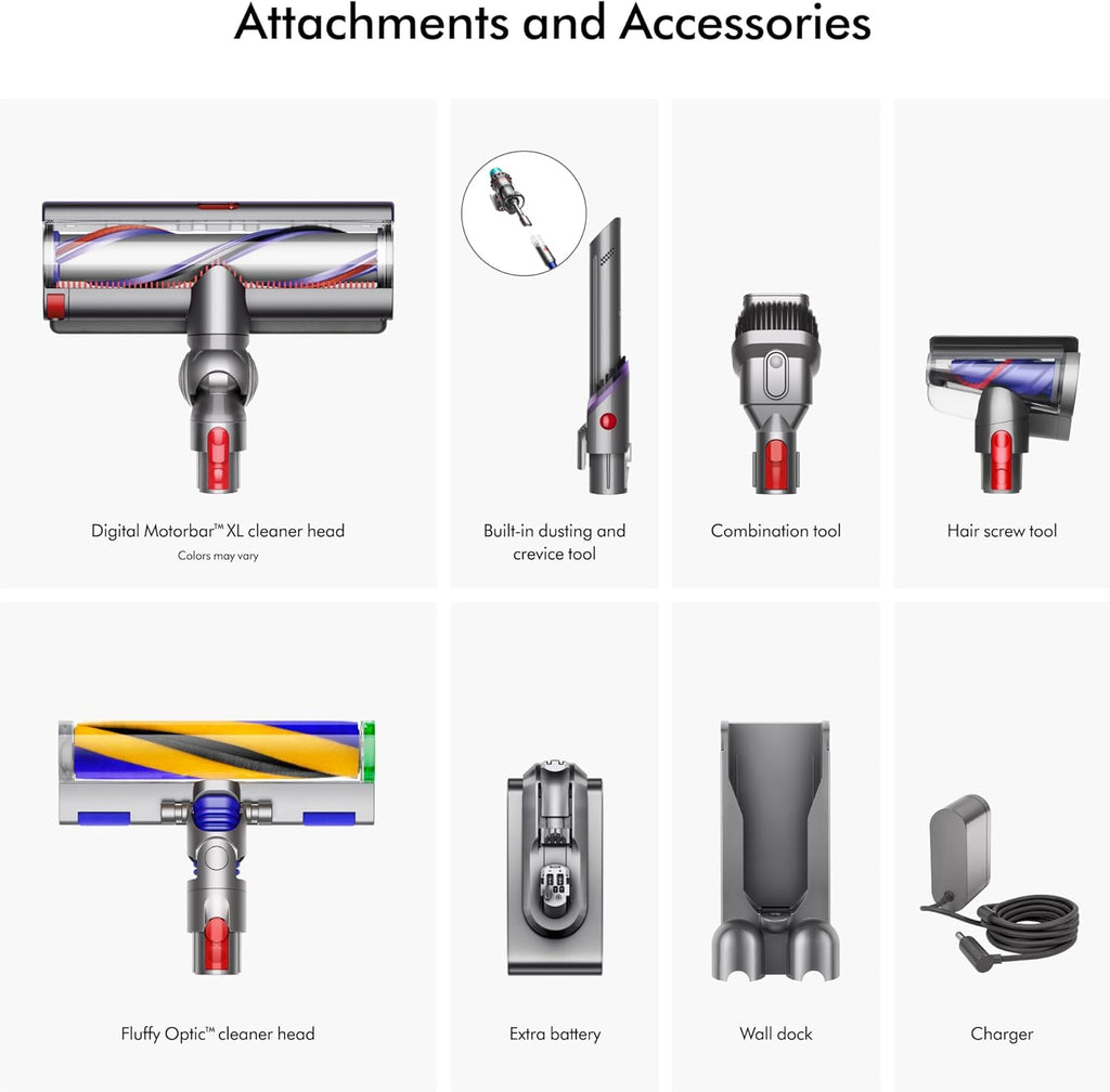 Dyson Gen5detect Cordless Vacuum, 280AW, 3 Power Modes