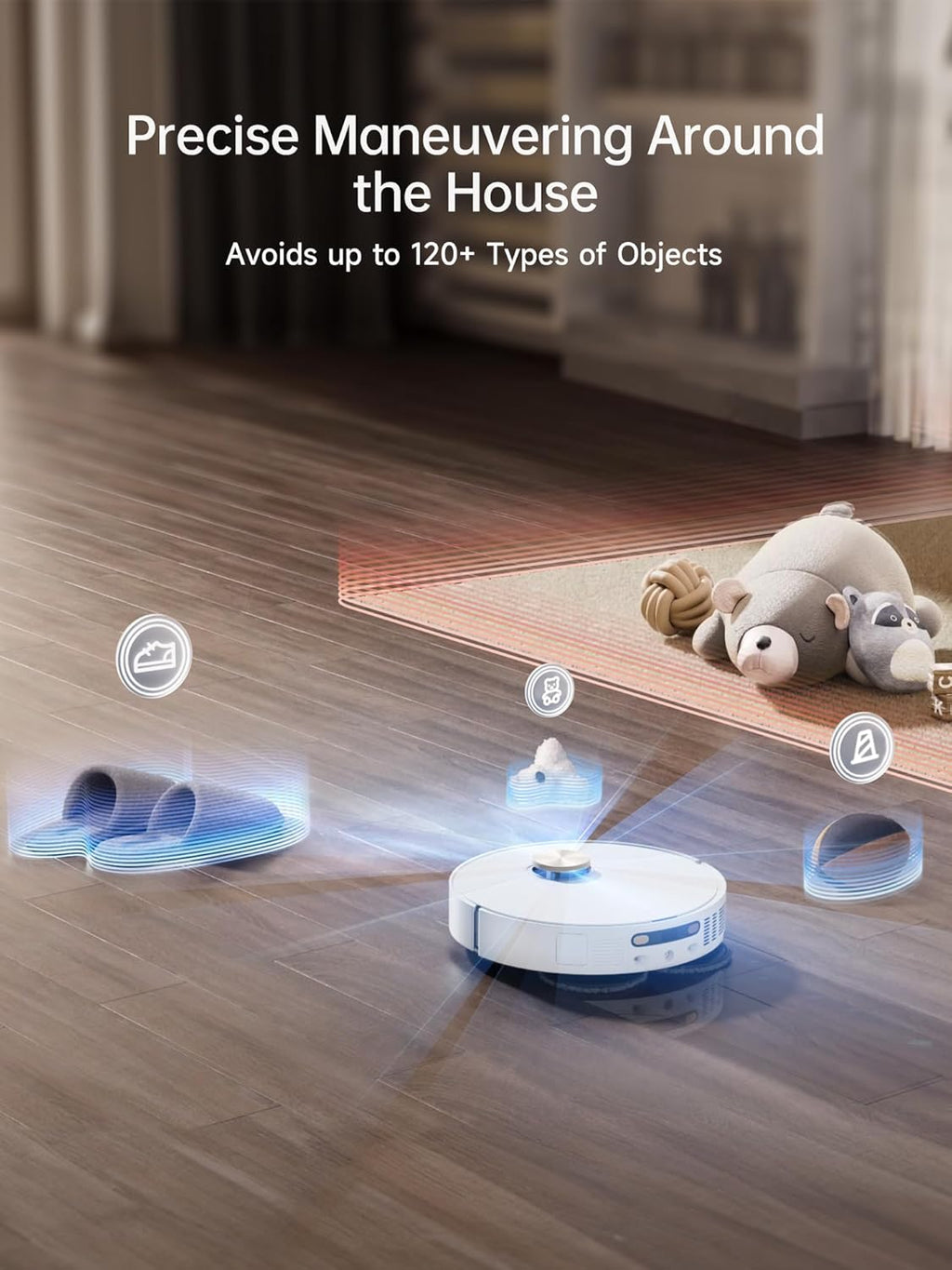 Dreame X40 Ultra Robot Vacuum with 12,000Pa Suction, Liftable Mop, Self-Cleaning & Auto-Empty