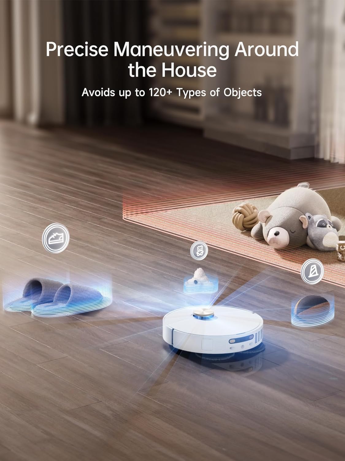 Dreame X40 Ultra Robot Vacuum with 12,000Pa Suction, Liftable Mop, Self-Cleaning & Auto-Empty