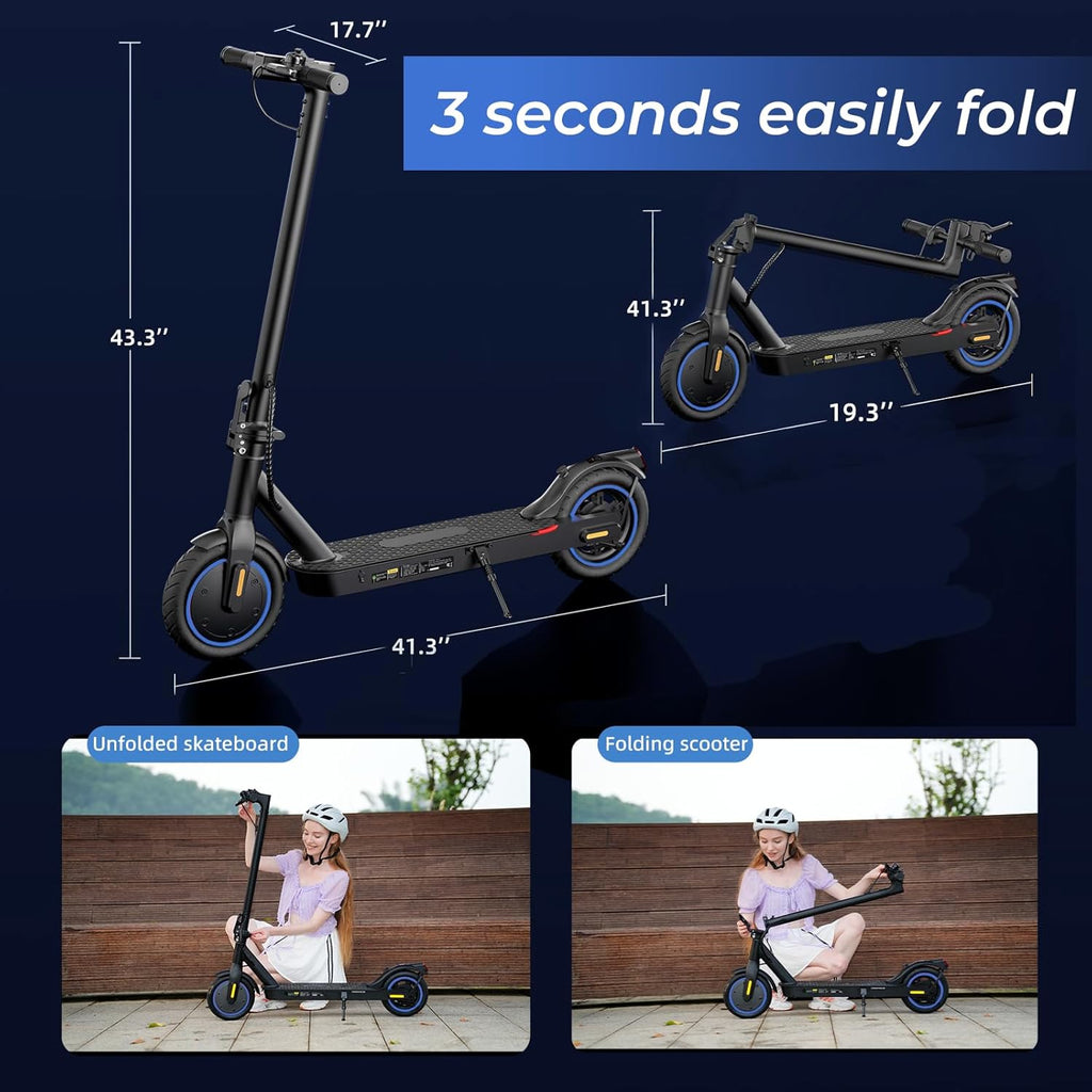 Electric Scooter for Kids & Teens, 500–1000W, 18–25 MPH, 21–28 Mile Range