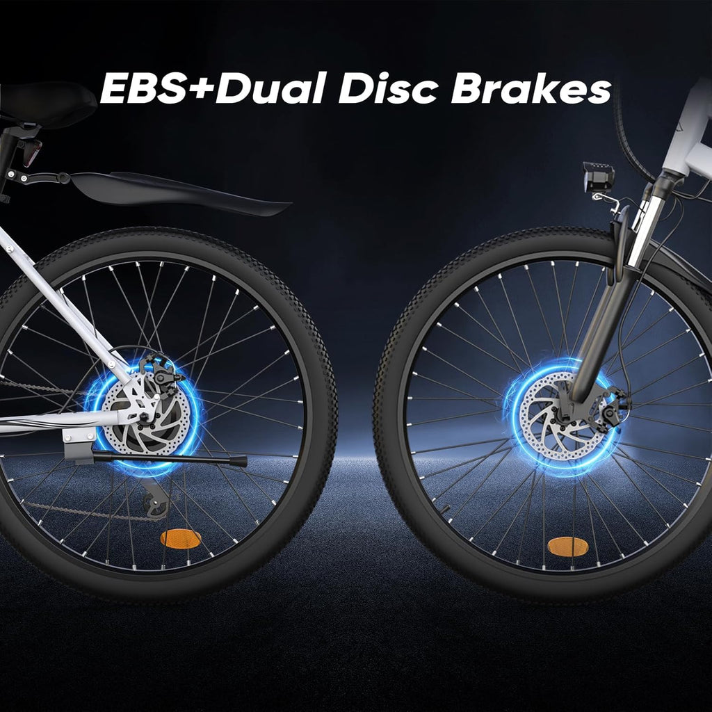 Electric Bike for Adults, 750–1000W, 60 Mile Range, 20MPH, 20″/26″ Tires, Mountain & Commuting