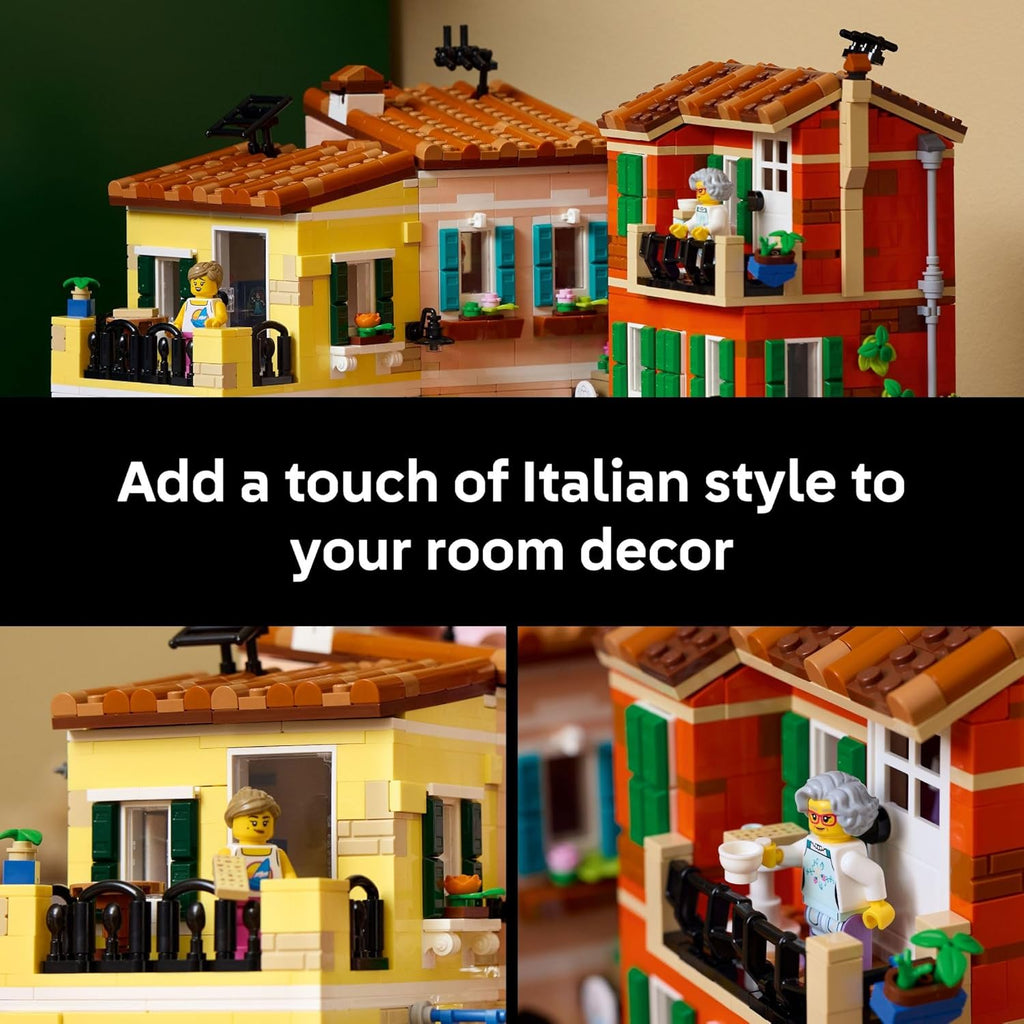 LEGO Ideas Italian Riviera Building Set  – DIY Home & Office Decor for Men & Women