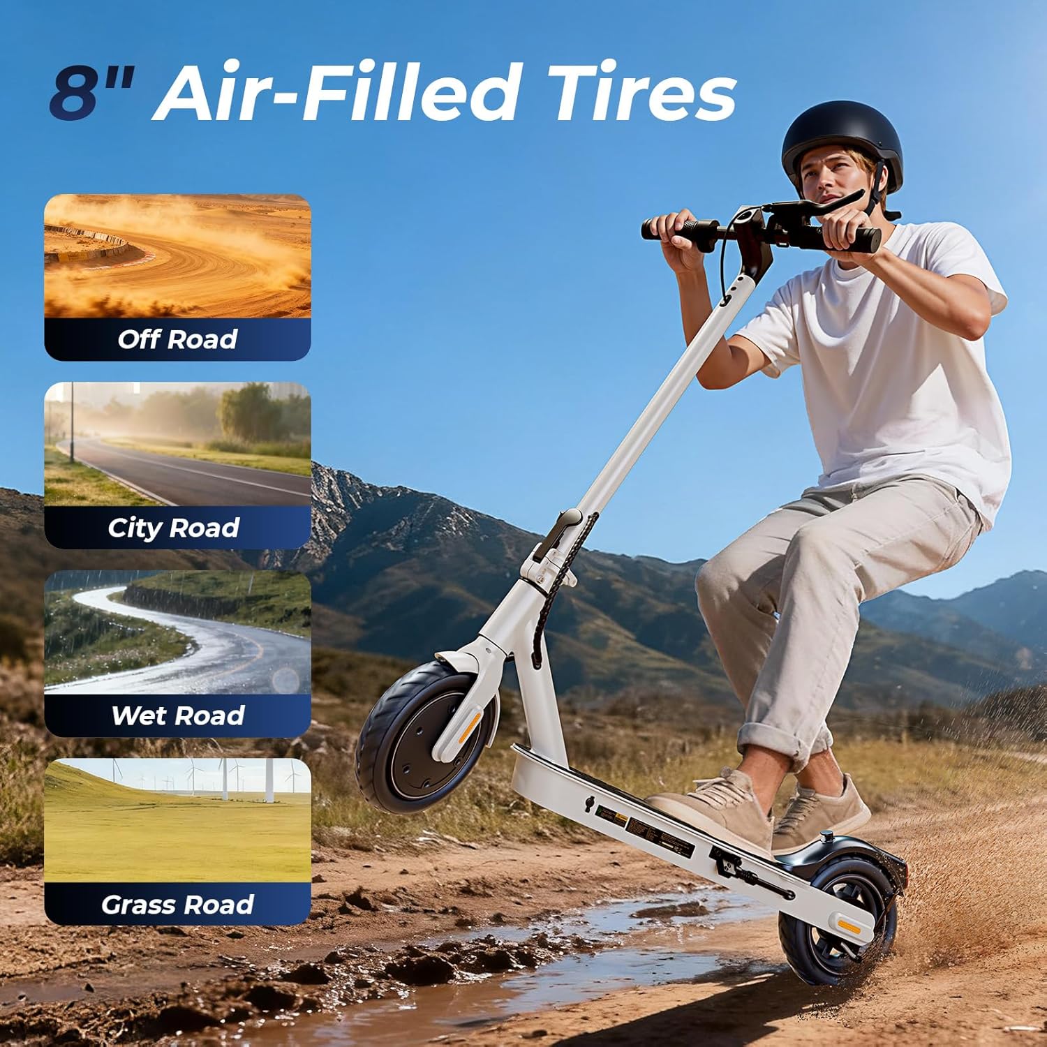 Electric Scooter for Kids & Teens, 500–1000W, 18–25 MPH, 21–28 Mile Range