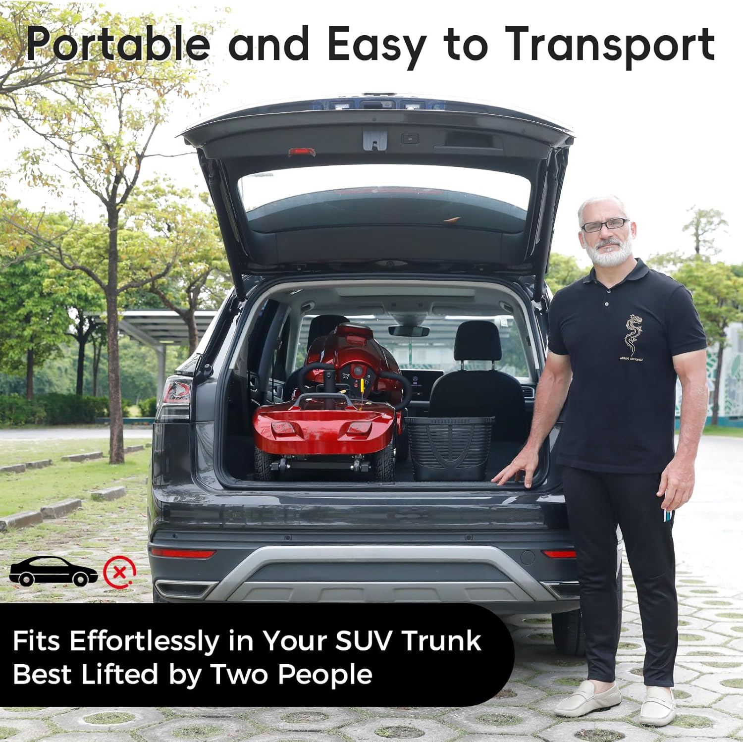 Heavy Duty Electric Mobility Scooter for Adults & Seniors, 16–32 Mile Range, 500–1000W, Off-Road
