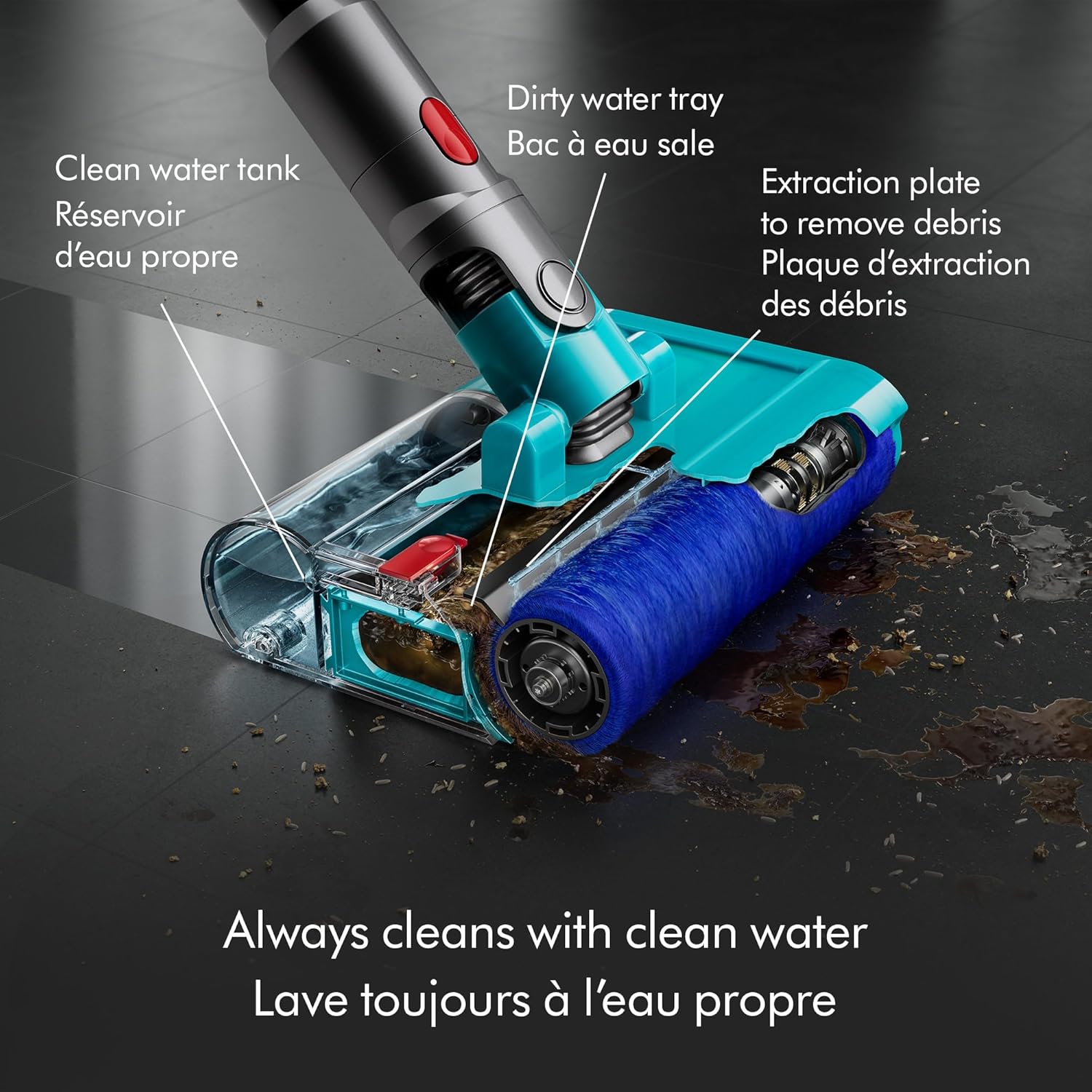 Dyson V15 Detect Plus Cordless Vacuum, Illumination Reveals dust, 240AW